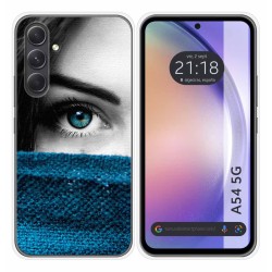Funda Silicona para Samsung Galaxy A54 5G diseño Ojo Dibujos