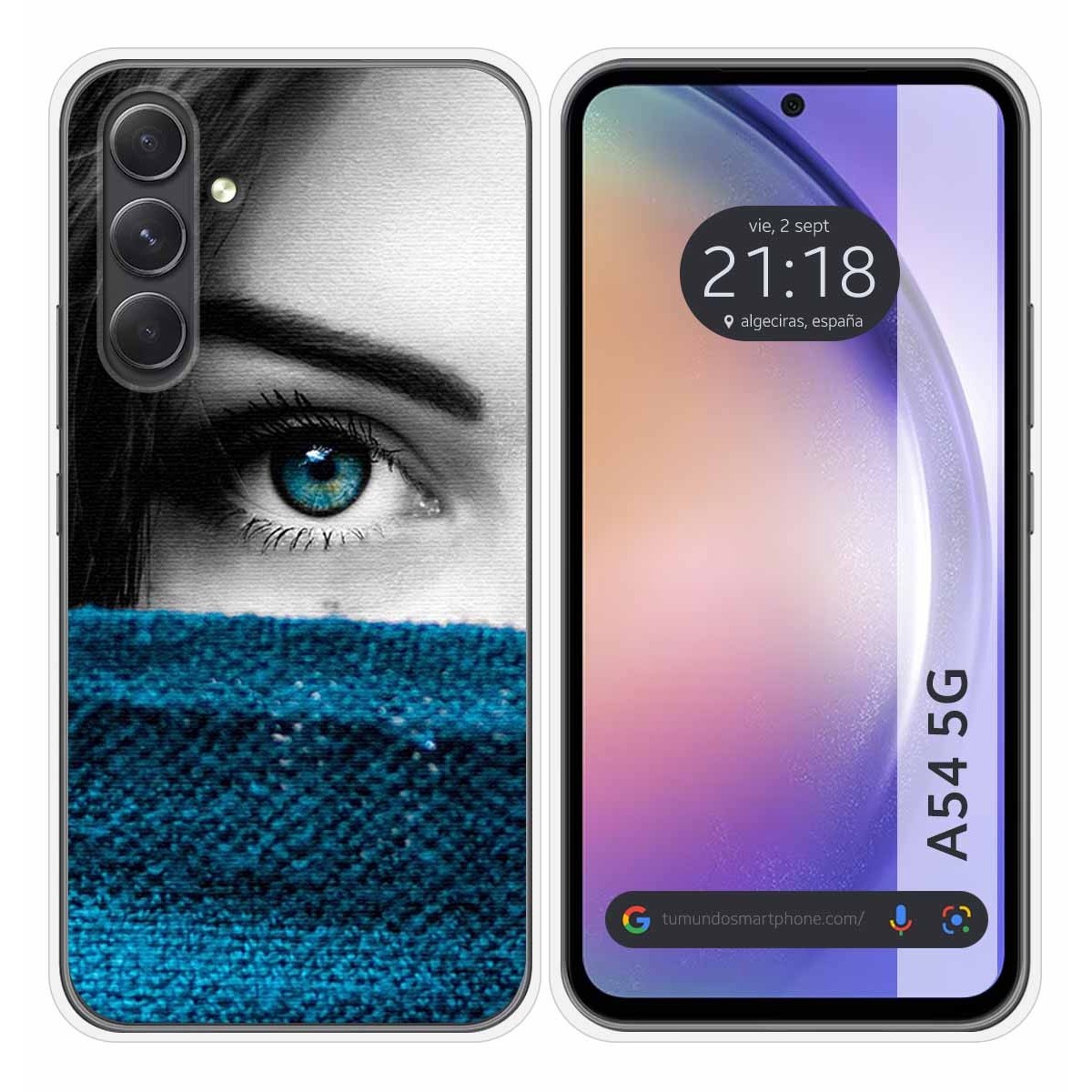 Funda Silicona para Samsung Galaxy A54 5G diseño Ojo Dibujos