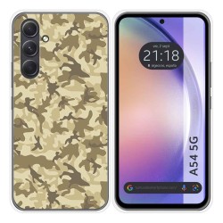Funda Silicona para Samsung Galaxy A54 5G diseño Sand Camuflaje Dibujos