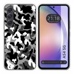 Funda Silicona para Samsung Galaxy A54 5G diseño Snow Camuflaje Dibujos