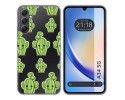 Funda Silicona Transparente para Samsung Galaxy A34 5G diseño Cactus Dibujos
