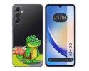 Funda Silicona Transparente para Samsung Galaxy A34 5G diseño Coco Dibujos