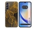 Funda Silicona Transparente para Samsung Galaxy A34 5G diseño Hojas Dibujos
