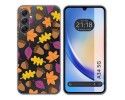 Funda Silicona Transparente para Samsung Galaxy A34 5G diseño Otoño Dibujos