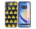 Funda Silicona Transparente para Samsung Galaxy A34 5G diseño Pato Dibujos