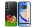 Funda Silicona Transparente para Samsung Galaxy A34 5G diseño Tigre Dibujos