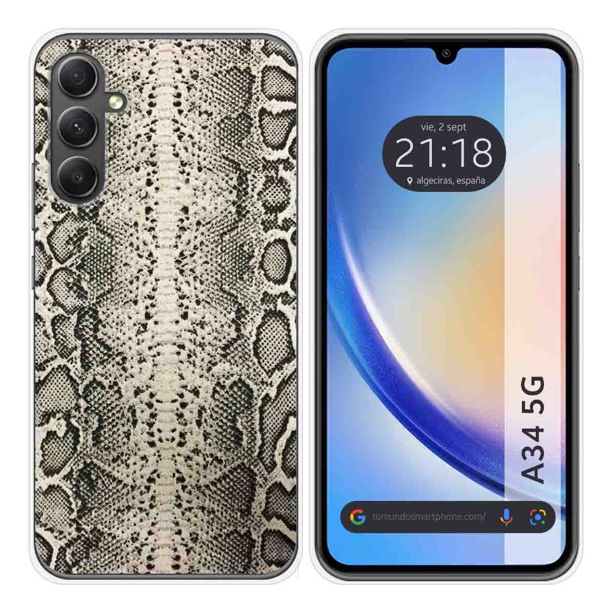 Funda Silicona para Samsung Galaxy A34 5G diseño Animal 01 Dibujos