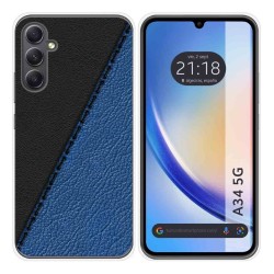 Funda Silicona para Samsung Galaxy A34 5G diseño Cuero 02 Dibujos