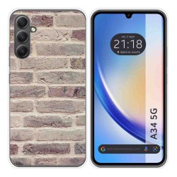 Funda Silicona para Samsung Galaxy A34 5G diseño Ladrillo 01 Dibujos