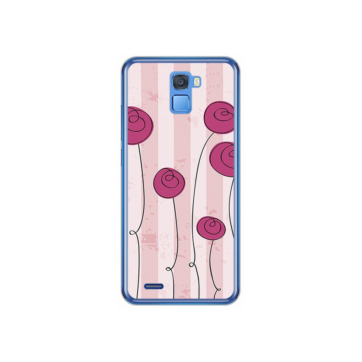 Funda Gel Tpu para Oukitel K5000 Diseño Flores Vintage Dibujos
