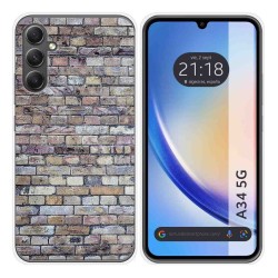 Funda Silicona para Samsung Galaxy A34 5G diseño Ladrillo 02 Dibujos