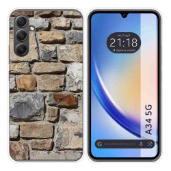 Funda Silicona para Samsung Galaxy A34 5G diseño Ladrillo 03 Dibujos