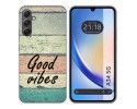 Funda Silicona para Samsung Galaxy A34 5G diseño Madera 01 Dibujos