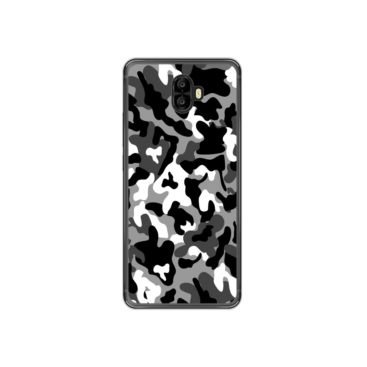 Funda Gel Tpu para Oukitel K8000 Diseño Snow Camuflaje Dibujos