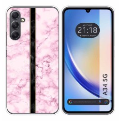 Funda Silicona para Samsung Galaxy A34 5G diseño Mármol 04 Dibujos