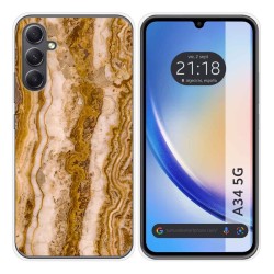 Funda Silicona para Samsung Galaxy A34 5G diseño Mármol 10 Dibujos