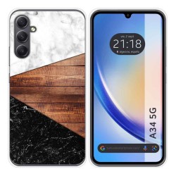 Funda Silicona para Samsung Galaxy A34 5G diseño Mármol 11 Dibujos