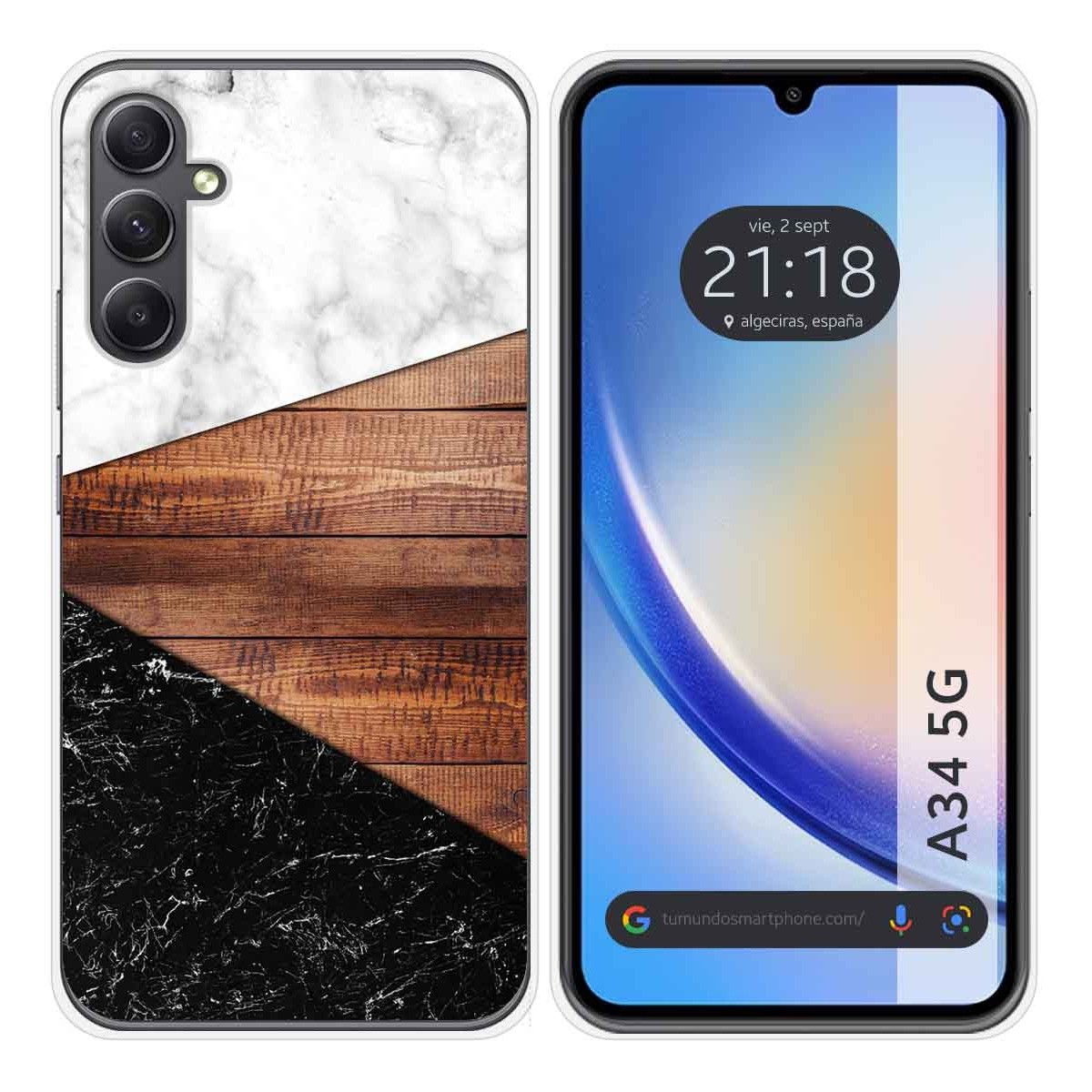 Funda Silicona para Samsung Galaxy A34 5G diseño Mármol 11 Dibujos