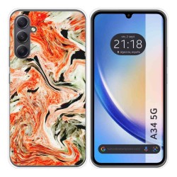 Funda Silicona para Samsung Galaxy A34 5G diseño Mármol 12 Dibujos