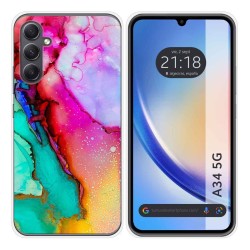 Funda Silicona para Samsung Galaxy A34 5G diseño Mármol 15 Dibujos
