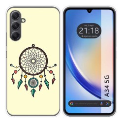 Funda Silicona para Samsung Galaxy A34 5G diseño Atrapasueños Dibujos
