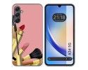 Funda Silicona para Samsung Galaxy A34 5G diseño Brochas Dibujos