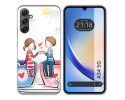 Funda Silicona para Samsung Galaxy A34 5G diseño Café Dibujos