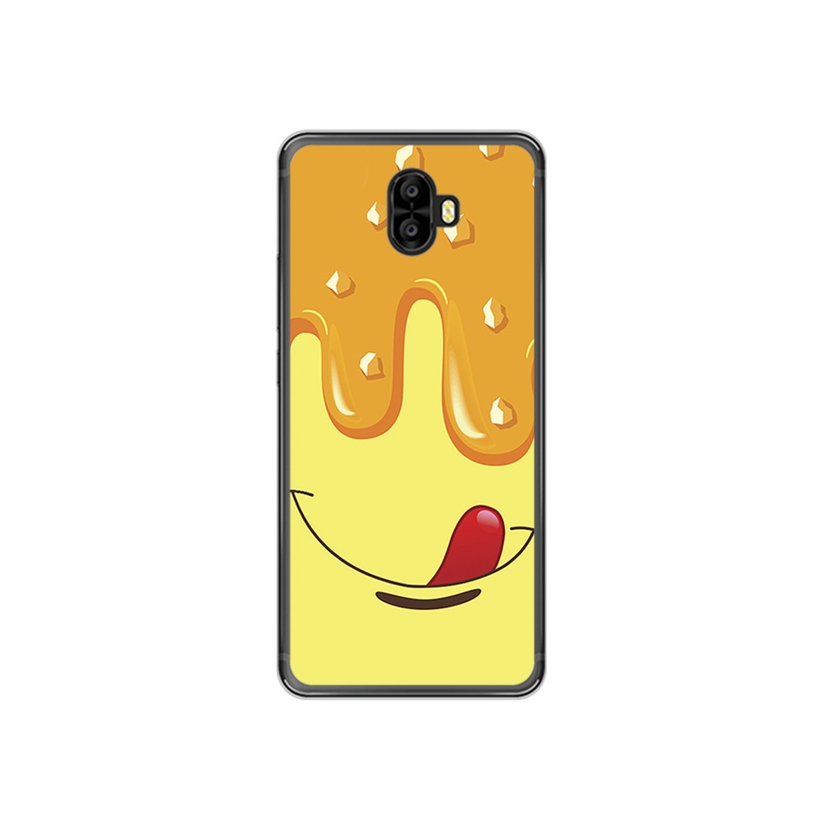 Funda Gel Tpu para Oukitel K8000 Diseño Helado Vainilla Dibujos