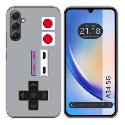 Funda Silicona para Samsung Galaxy A34 5G diseño Consola Dibujos