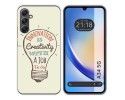 Funda Silicona para Samsung Galaxy A34 5G diseño Creativity Dibujos