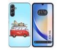 Funda Silicona para Samsung Galaxy A34 5G diseño Furgoneta Dibujos