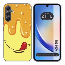 Funda Silicona para Samsung Galaxy A34 5G diseño Helado Vainilla Dibujos