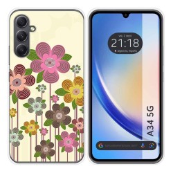 Funda Silicona para Samsung Galaxy A34 5G diseño Primavera En Flor Dibujos