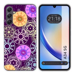 Funda Silicona para Samsung Galaxy A34 5G diseño Radial Dibujos