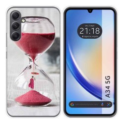 Funda Silicona para Samsung Galaxy A34 5G diseño Reloj Dibujos
