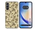 Funda Silicona para Samsung Galaxy A34 5G diseño Sand Camuflaje Dibujos