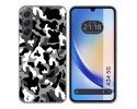 Funda Silicona para Samsung Galaxy A34 5G diseño Snow Camuflaje Dibujos