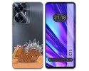 Funda Silicona Transparente para Realme C55 diseño Bufalo Dibujos