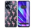 Funda Silicona Transparente para Realme C55 diseño Flamenco Dibujos