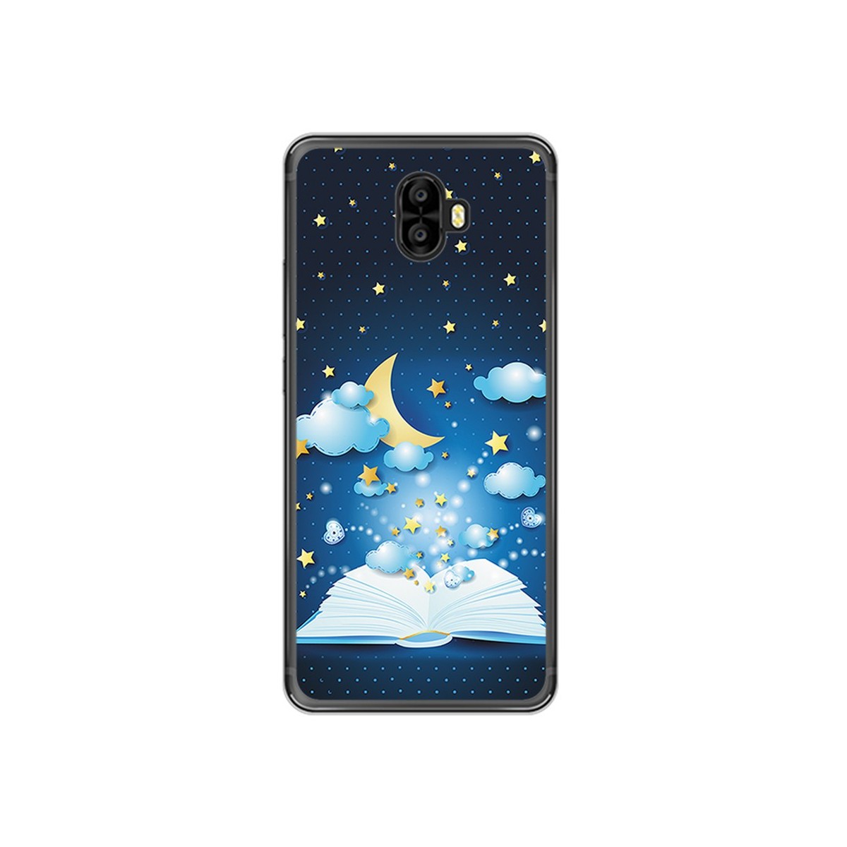 Funda Gel Tpu para Oukitel K8000 Diseño Libro Cuentos Dibujos