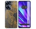 Funda Silicona Transparente para Realme C55 diseño Hojas Dibujos