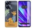 Funda Silicona Transparente para Realme C55 diseño Jirafa Dibujos