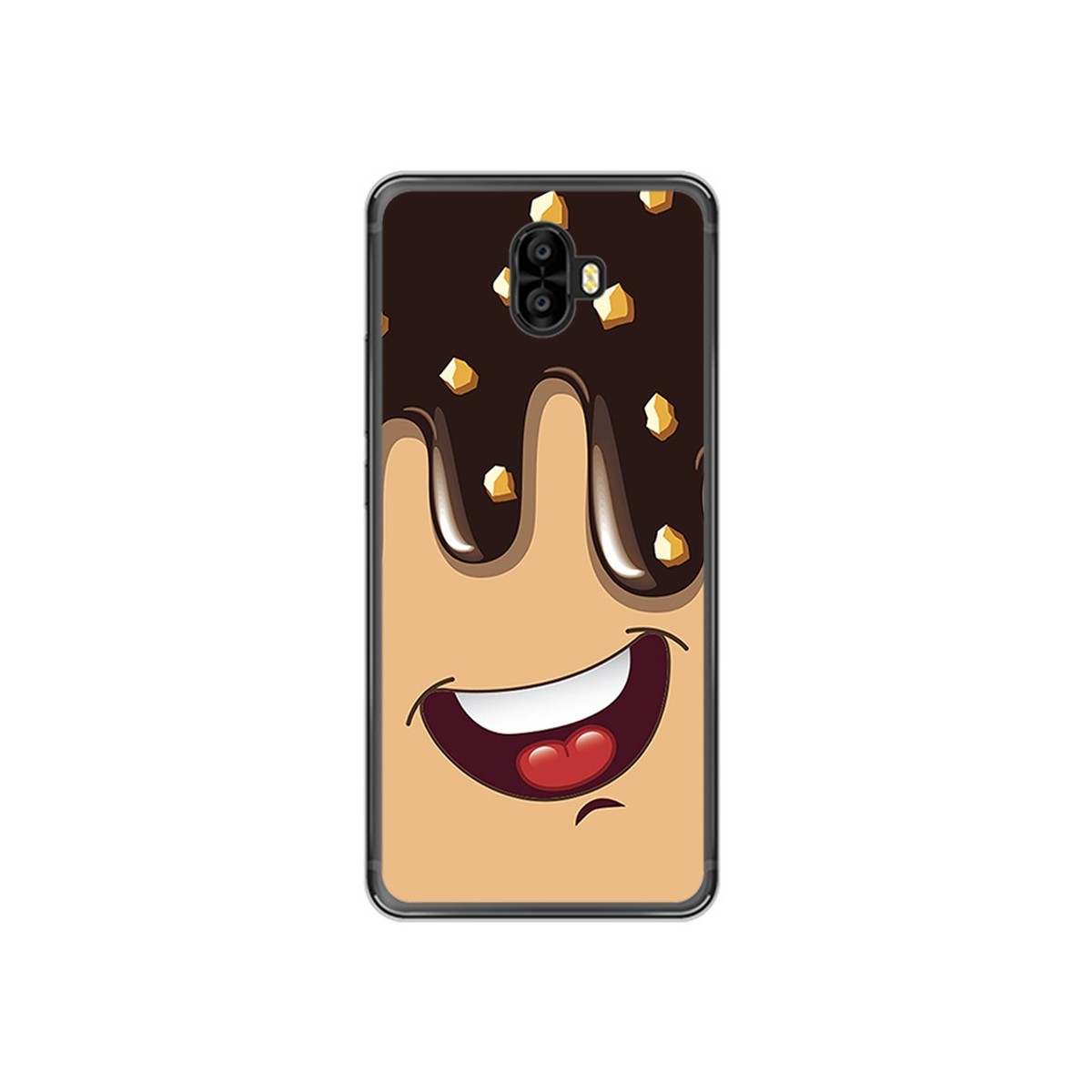 Funda Gel Tpu para Oukitel K8000 Diseño Helado Chocolate Dibujos