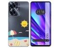Funda Silicona Transparente para Realme C55 diseño Playa Dibujos