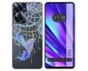 Funda Silicona Transparente para Realme C55 diseño Plumas Dibujos
