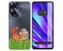 Funda Silicona Transparente para Realme C55 diseño Tigre Dibujos