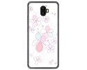 Funda Gel Tpu para Oukitel K8000 Diseño Flores Minimal Dibujos