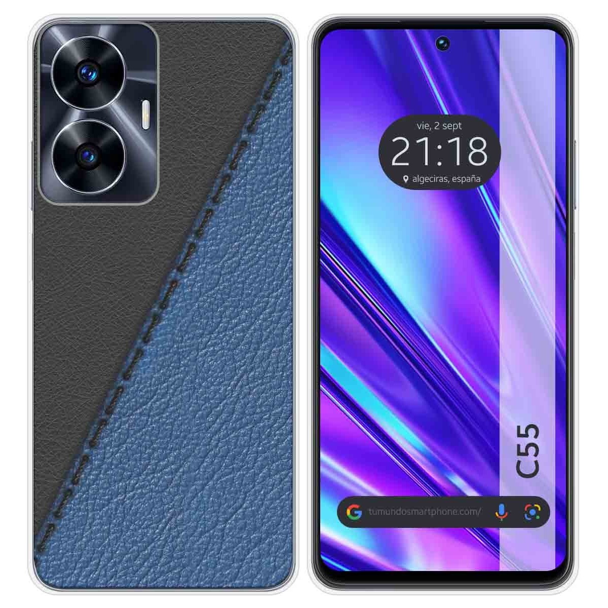 Funda Silicona para Realme C55 diseño Cuero 02 Dibujos