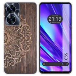 Funda Silicona para Realme C55 diseño Madera 06 Dibujos