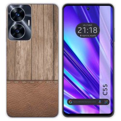 Funda Silicona para Realme C55 diseño Madera 09 Dibujos